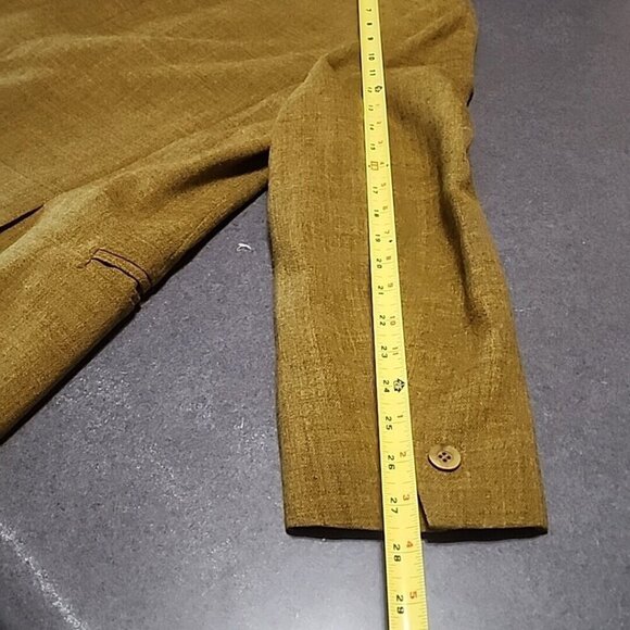 Men's Vintage 1960's The Gay Blade Heathered Moss Green Single Button Blazer - Picture 6 of 10